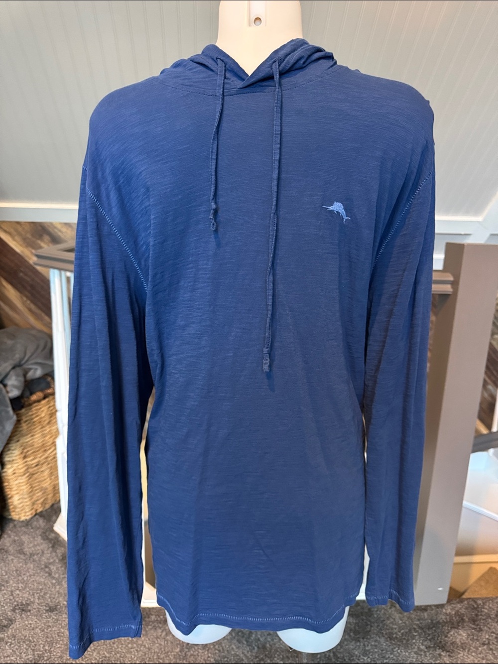 Tommy Bahama Blue Marlin Hooded Long-Sleeve Shirt
